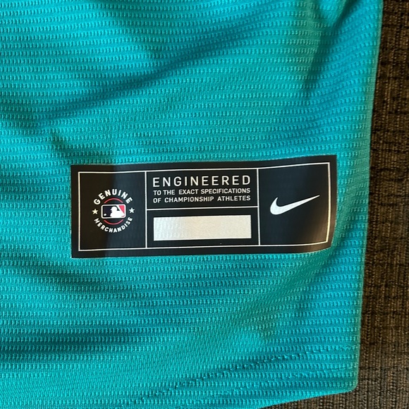 Nike Authentic Seattle Mariners Teal Green Alternate Baseball Jersey Mens Sz: XL - Picture 5 of 6